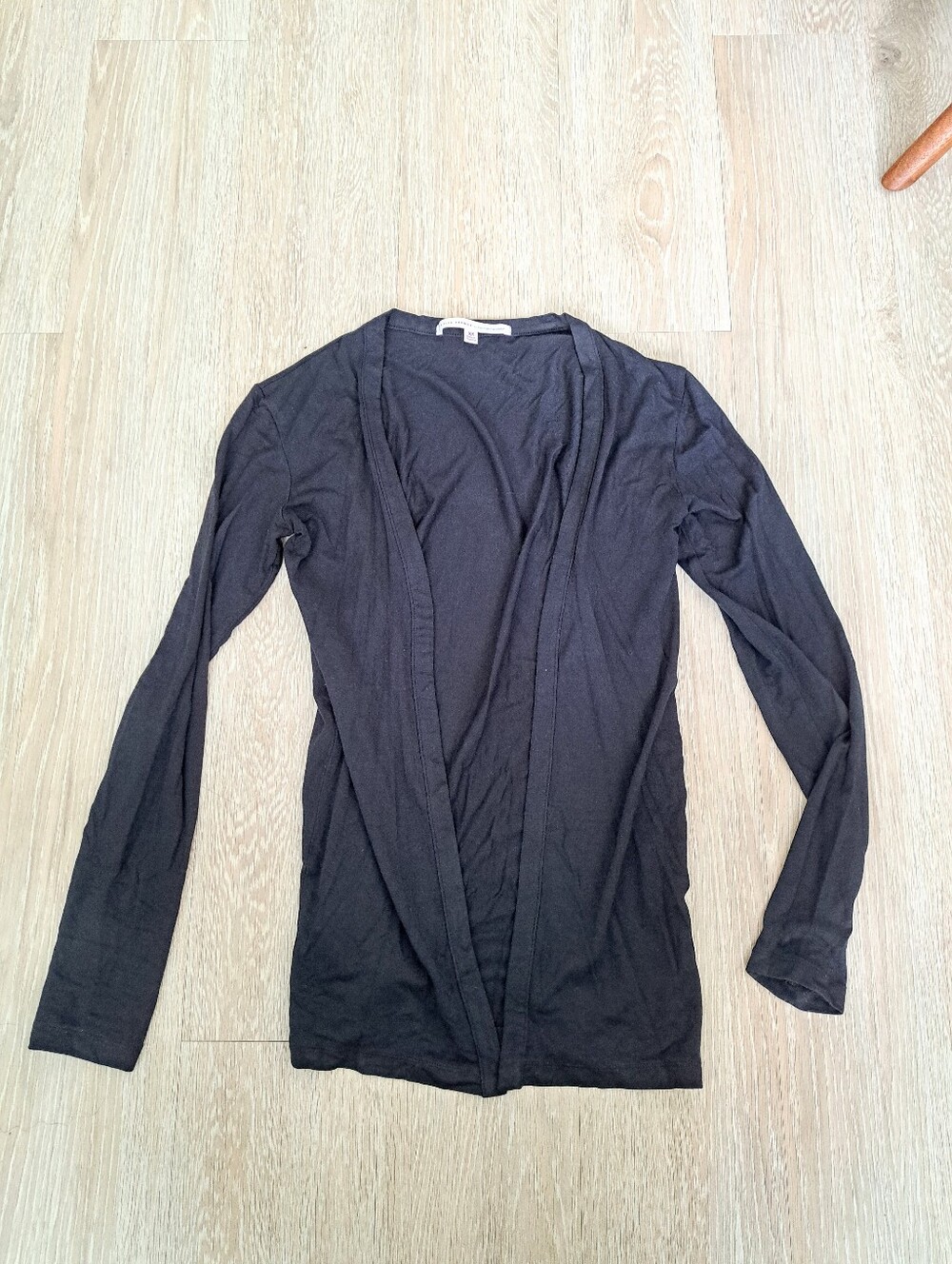 Fruit of the Loom Women's Black Open-Front Cardigan Sz XS